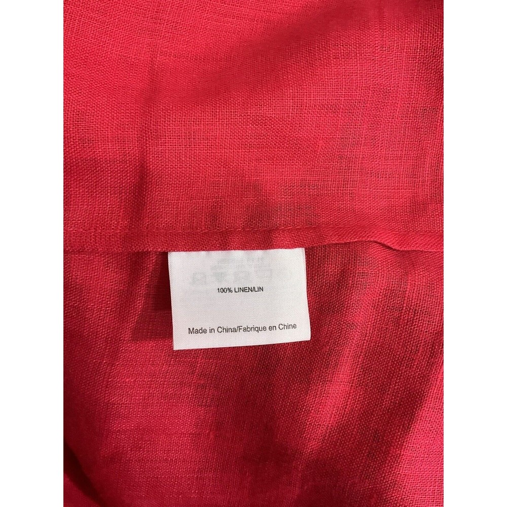 Red Button-Up Women's Top - Picture 6 of 7